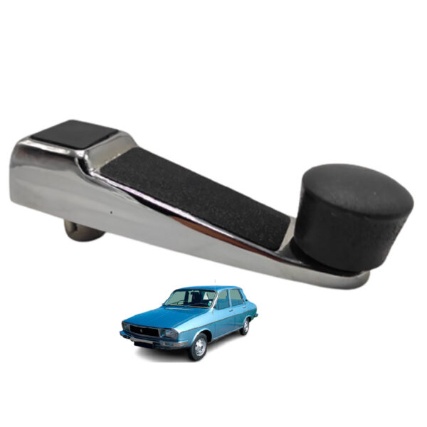 Manija Elevavidrio Renault 12 Metálica Cromada