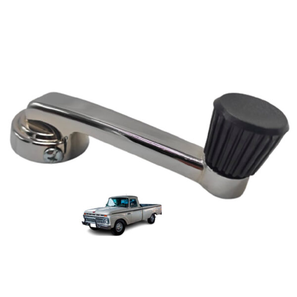 Manija Elevavidrio Ford Camioneta Camión F100 Bronco Pick up Cuadrada Metálica Cromada