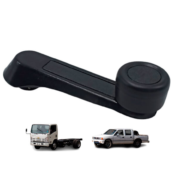Manija Elevavidrio Chevrolet Luv 2300 NPR Isuzu Negro Buje Plástico