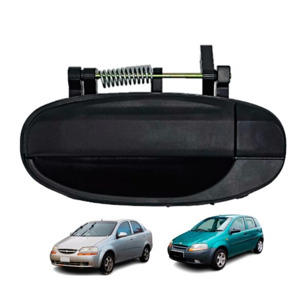 Manija Exterior Chevrolet Aveo Susuki Swift Chevy Daewoo Kalos Trasera Derecha Negra