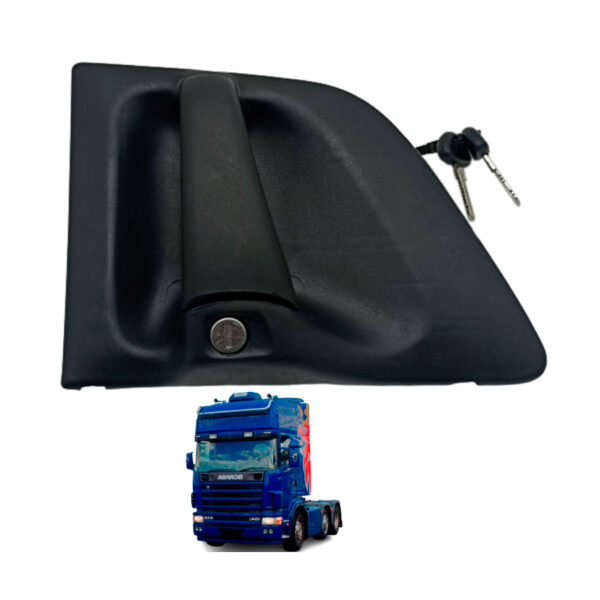 Manija Exterior Scania P G R T Series Delantera Derecha Negra Con Cilindro y Llaves