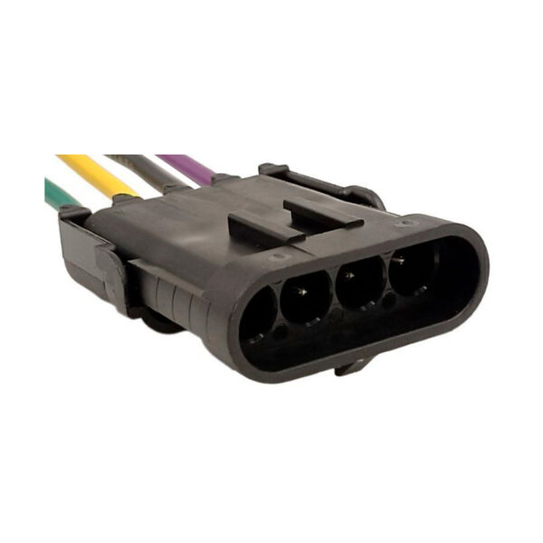 Socket Conector Tipo Pesado Interperie Macho 4V Codificado 309Tm