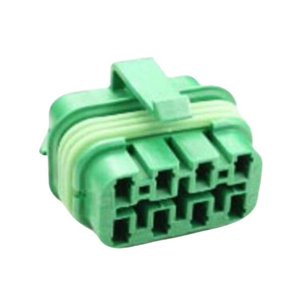 Socket Conector Portafusilera Tipo Delphi Tipo Pesado Verde 8V Codificado 648
