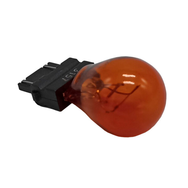 Bombillo 12V 3157 27/7W Ambar Stop Tipo Pesado x10