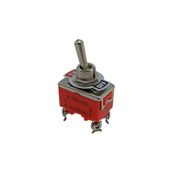 Switch Codillo 4P Tornillo On-Off Rojo