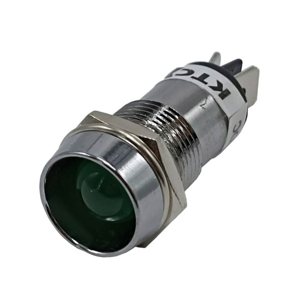 Switch Piloto 12V Tipo Led Verde Meta 251-052