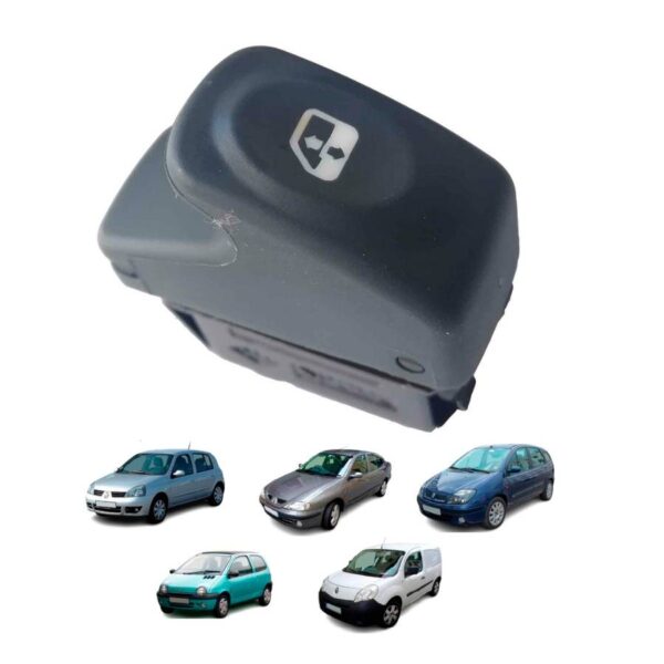 Switch Elevavidrios Renault Clio II Kangoo Megane I Scenic Twingo I 6 Pines Gris