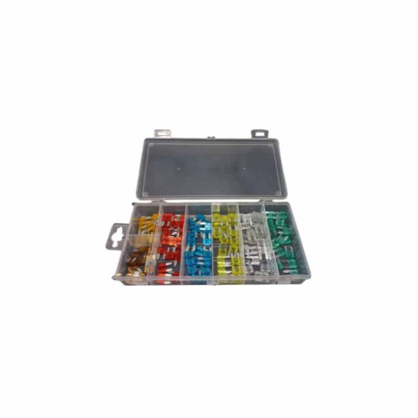 Caja Fusible Electrónico Mini 10-15-20-25-30Amp 20C/U 5-7.5Amp 10C/U Kit x 120 Unidades