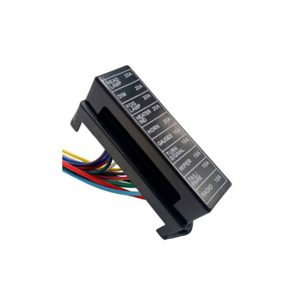Caja Portafusible 10 Puestos Con Cable